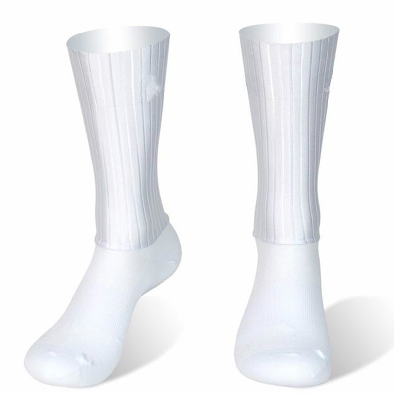 Sock Garter Men - ถุงเท้า Aero Anti SLIP ซิลิโคนฤดูร้อน Whiteline