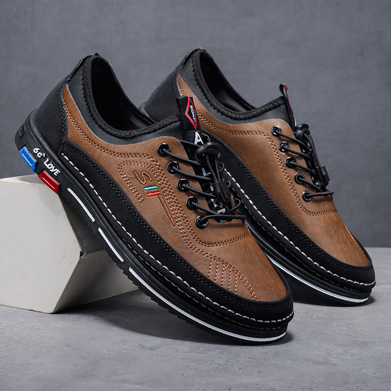 Formal Men Daily Wear Shoes - รองเท้าทางการผู้ชายสไตล์วินเทจ, ซับในผ้าที่สวมใส่สบาย, น้ำหนักเบา ทนทานต่อการสึกหรอ, เหมาะสำหรับงานเลี้ยงและชุดลำลองสำหรับธุรกิจ