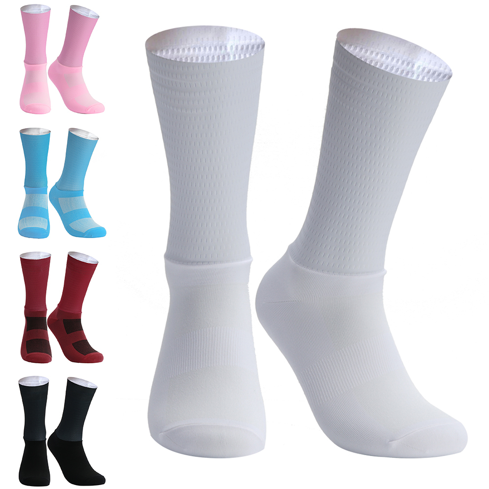 Sock Garter Men - Aero จักรยานทีมใหม่ถุงเท้าขี่จักรยานฤดูร้อนซิลิกาเจลลื่น Breathable Pro Racing กีฬาถุงเท้าผู้ชายผู้หญิง