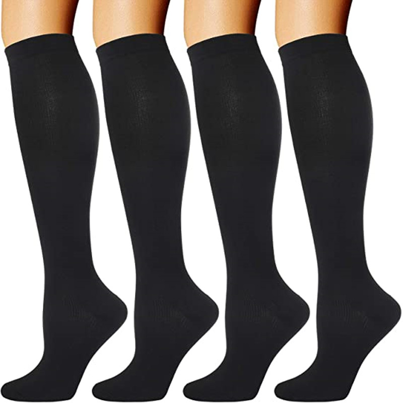 Sock Garter Men - S-XXL ถุงเท้าการบีบอัดผู้ชายผู้หญิงเที่ยวบินยืดหยุ่นหลอดพยาบาลอาการบวมน้ําตั้งครรภ์เส้นเลือดขอดเดินป่าวิ่งมาราธอนถุงเท้า