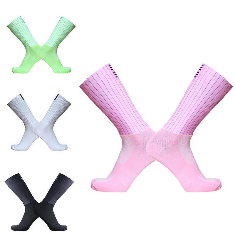 Sock Garter Men - ถุงเท้ากันลื่นรุ่นใหม่ปี 2026 แบบไร้ตะเข็บ Aero Cycling Pro