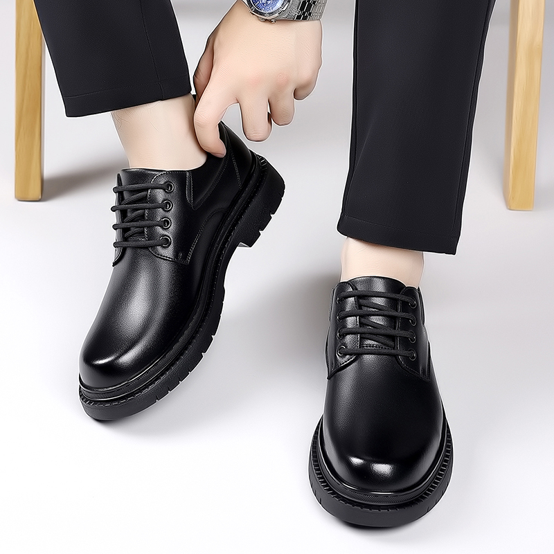 รองเท้าหนังผู้ชายสไตล์ลำลอง ใส - Formal Men Daily Wear Footwear บทวิจารณ์และราคา