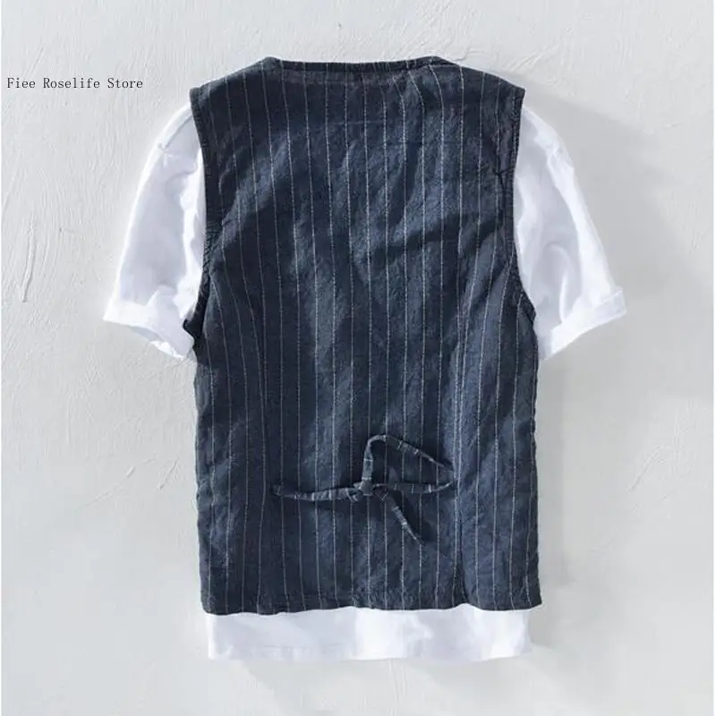 เสื้อกั๊กผ้าลินินสไตล์ลำลองแบบ - Men Linen Formal Wear บทวิจารณ์และราคา