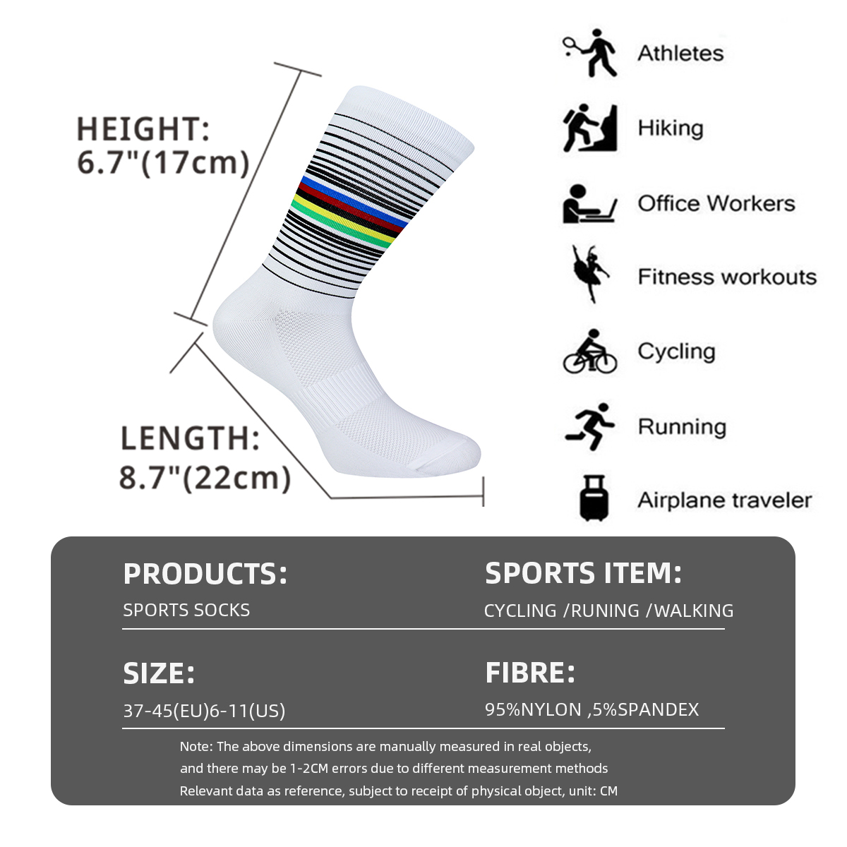 ถุงเท้าปั่นจักรยานสำหรับผู้ชาย - Sock Garter Men บทวิจารณ์และราคา
