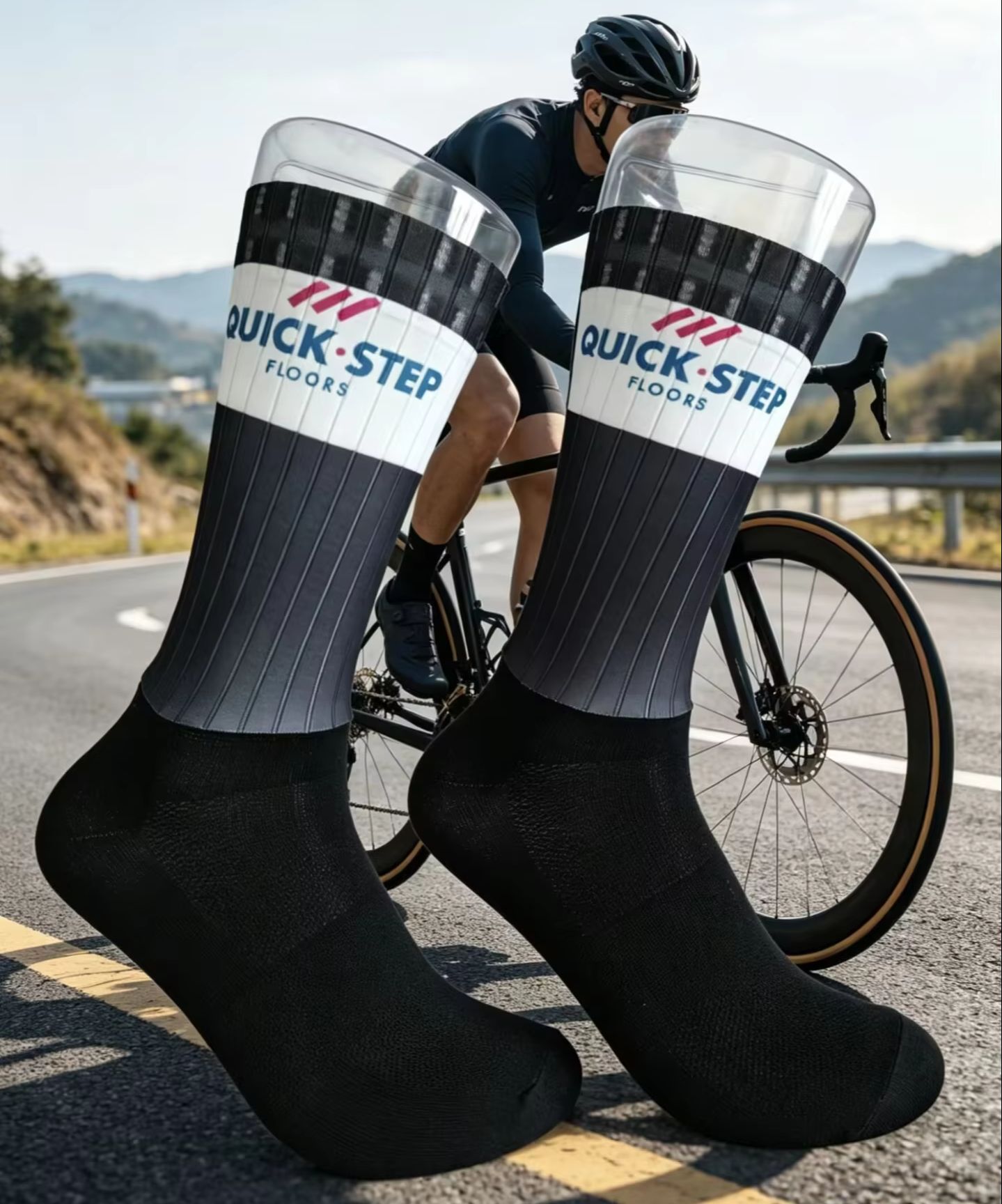 ถุงเท้าปั่นจักรยาน Pro Racing  - Sock Garter Men บทวิจารณ์และราคา