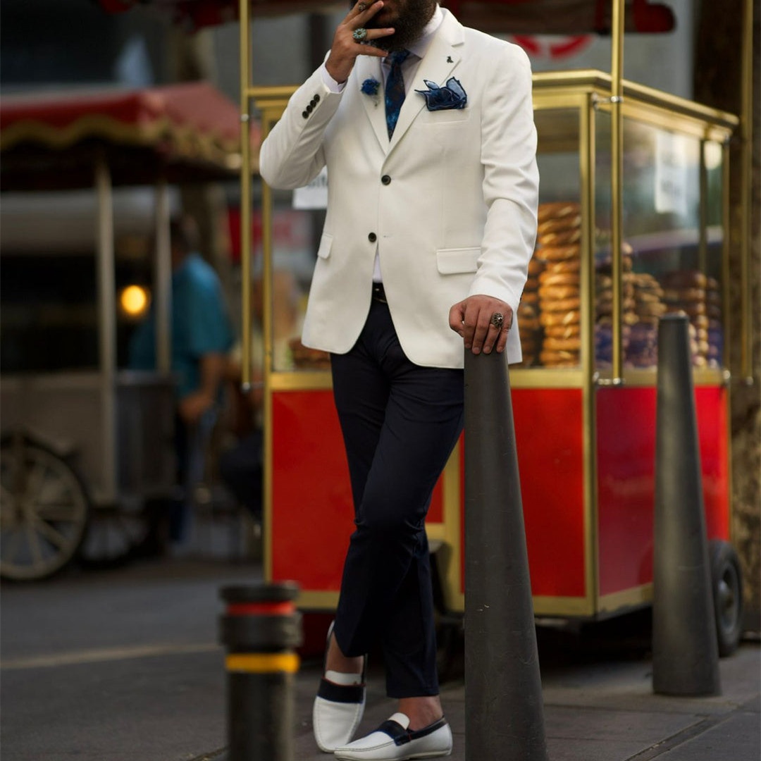 ชุดสูทผู้ชายสีงาช้างแบบทางการ  - Men'S Formal Wear Not Suit บทวิจารณ์และราคา