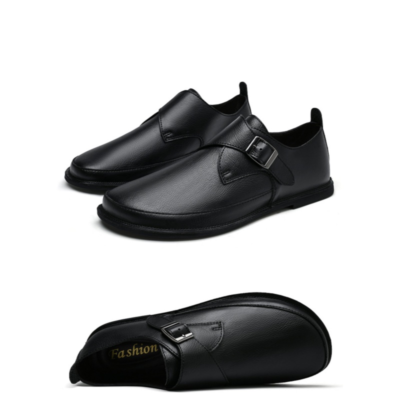 รองเท้าหนังผู้ชายสไตล์อังกฤษแฟ - Formal Men Daily Wear Shoes บทวิจารณ์และราคา