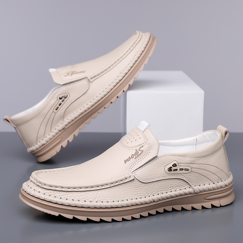 รองเท้าหนังวัวแท้ชั้นแรก สไตล์ - Formal Men Daily Wear Shoes บทวิจารณ์และราคา