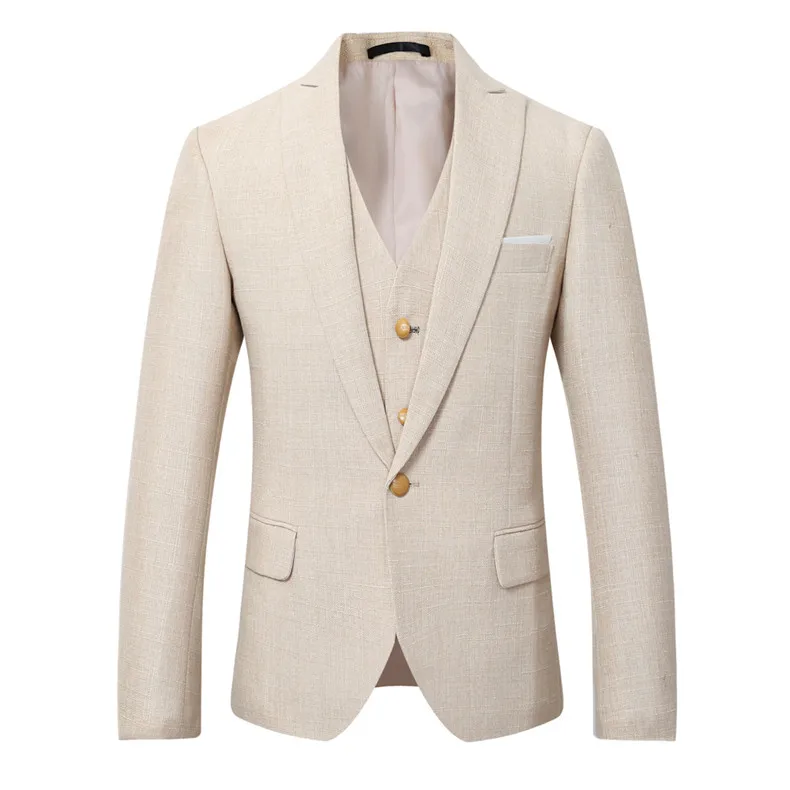 ชุดสูทชายหาดผ้าลินินแบบลำลองขอ - Men Linen Formal Wear บทวิจารณ์และราคา