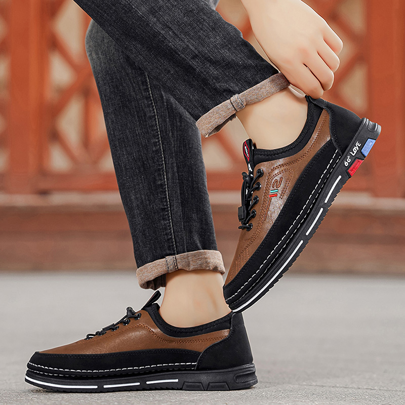 รองเท้าทางการผู้ชายสไตล์วินเทจ - Formal Men Daily Wear Shoes บทวิจารณ์และราคา