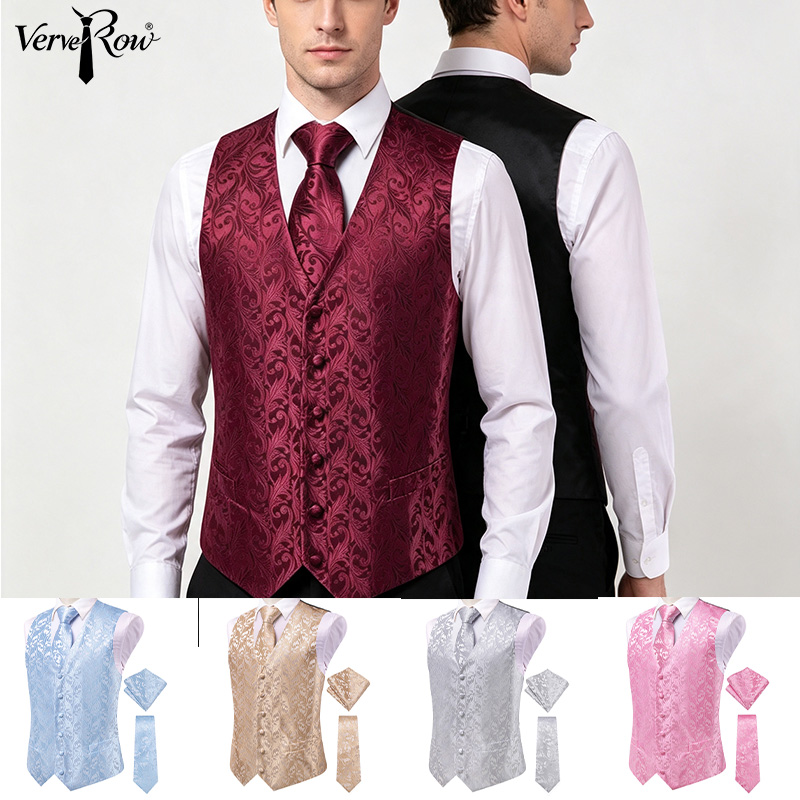 ชุดสูทผู้ชาย VerveRow สีเบอร์ก - Men Formal Wear With Tie บทวิจารณ์และราคา