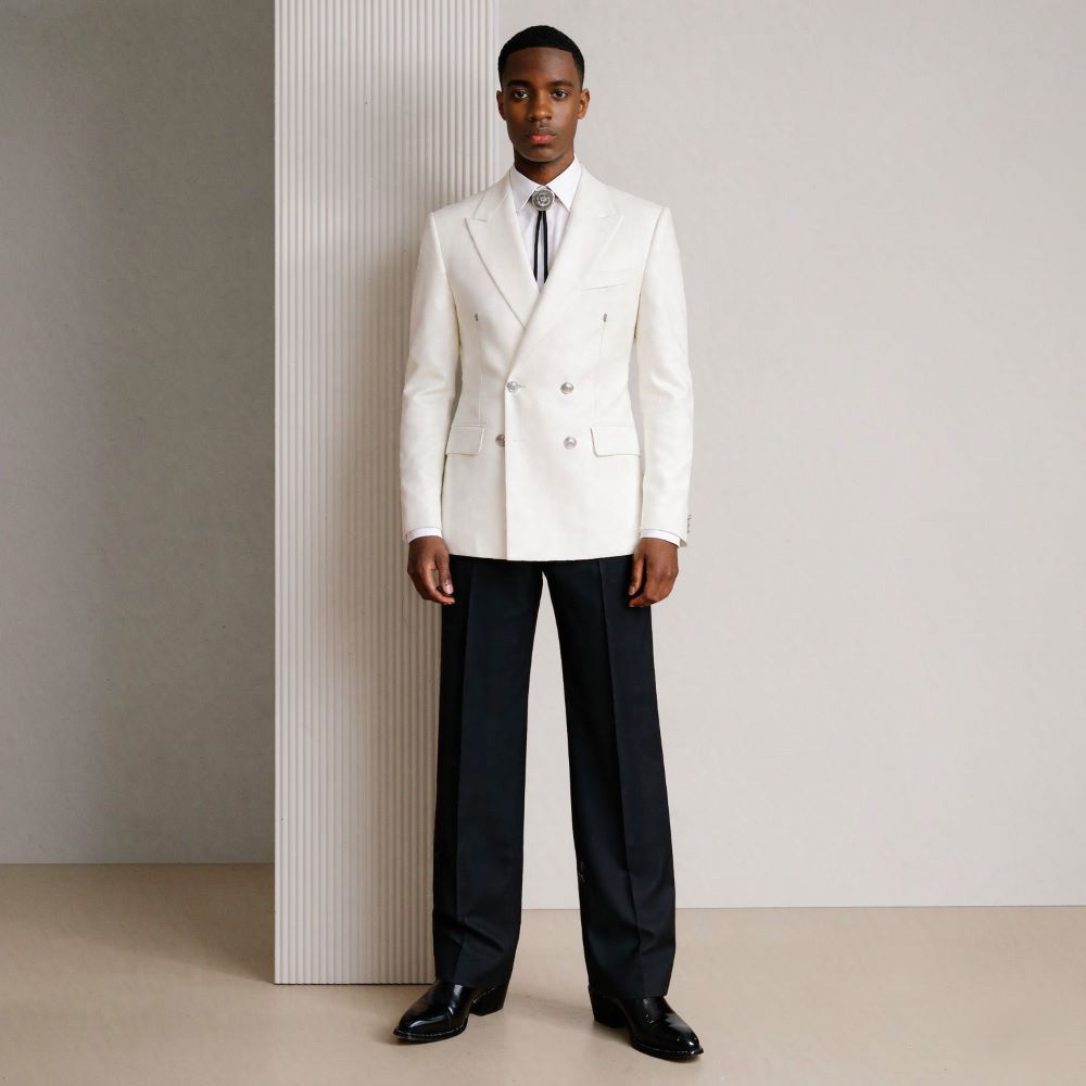 ชุดสูทผู้ชาย 2 ชิ้น ทรงสลิมแบบ - Men Linen Formal Wear บทวิจารณ์และราคา