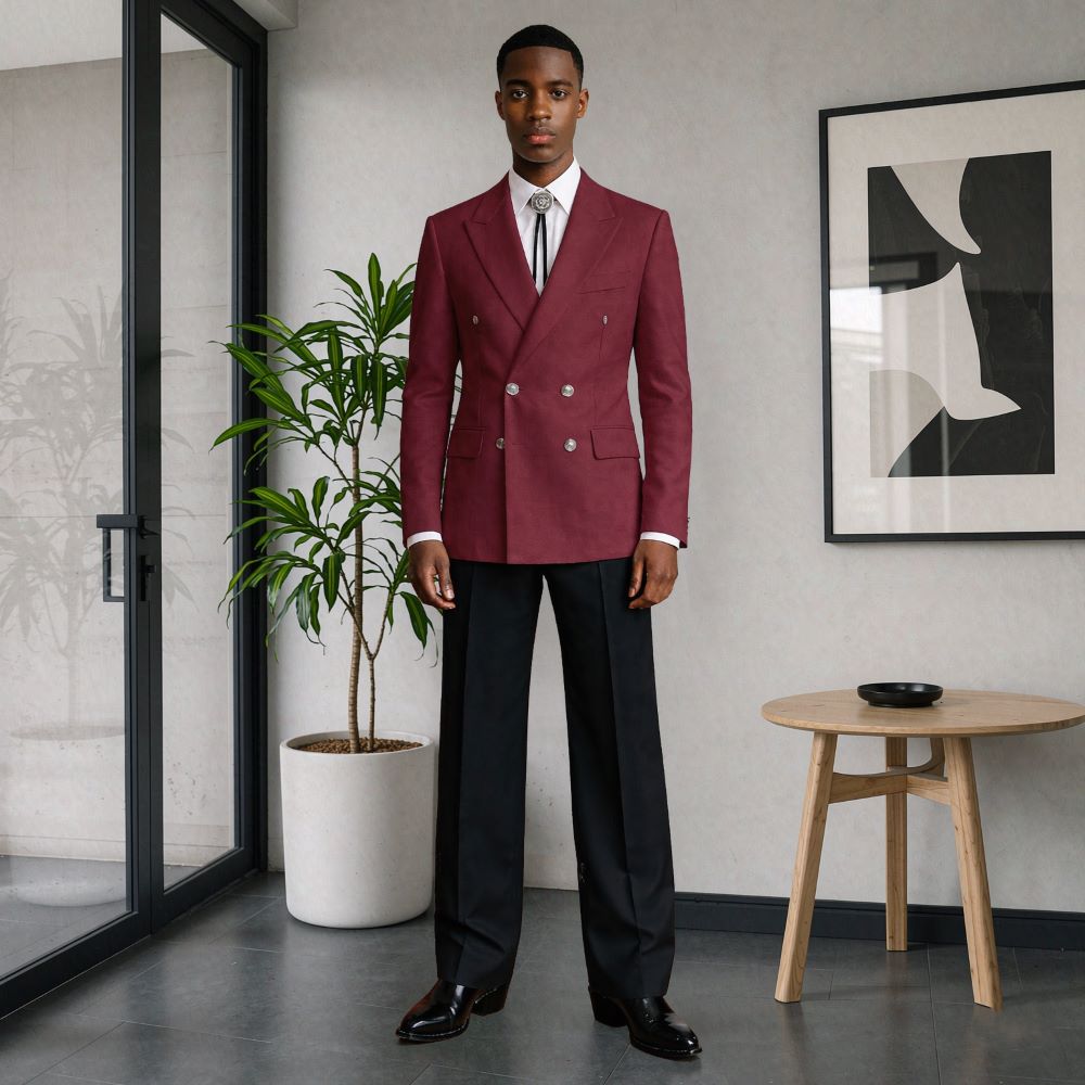 ชุดสูทผู้ชาย 2 ชิ้น ทรงสลิมแบบ - Men Linen Formal Wear บทวิจารณ์และราคา