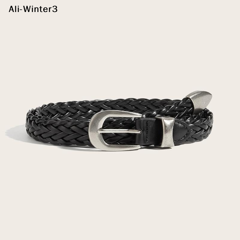 【Y】เข็มขัดหนังถักสไตล์เรโทรพัง - Men'S Formal Wear Belt บทวิจารณ์และราคา