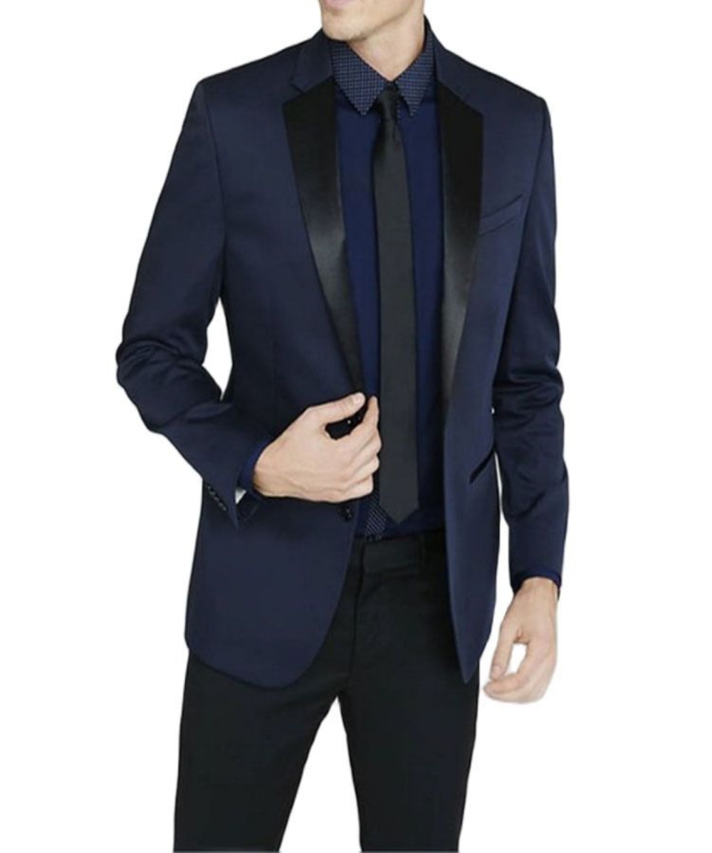 ใหม่ล่าสุดเจ้าบ่าว Notch สีดํา - Men Formal Wear With Tie บทวิจารณ์และราคา
