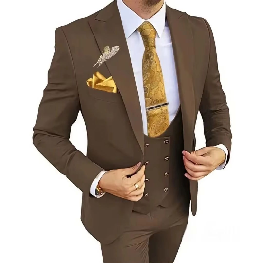 ชุดสูทผู้ชายทรงสลิมฟิต 3 ชิ้น  - Men'S Formal Wear Not Suit บทวิจารณ์และราคา