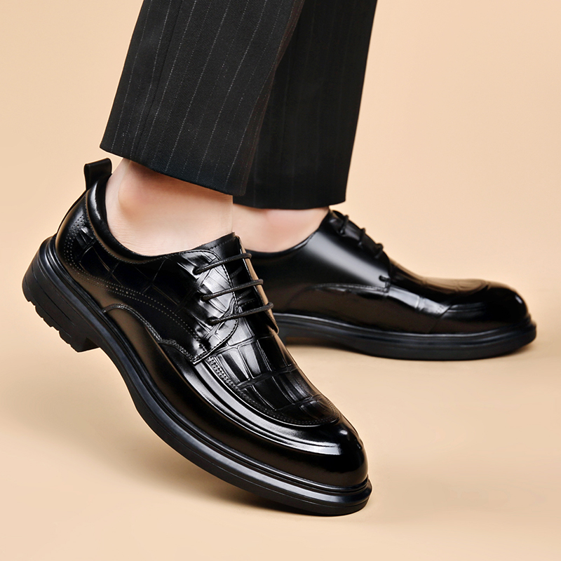 รองเท้าหนังสำหรับผู้ชาย ดีไซน์ - Formal Men Daily Wear Footwear บทวิจารณ์และราคา