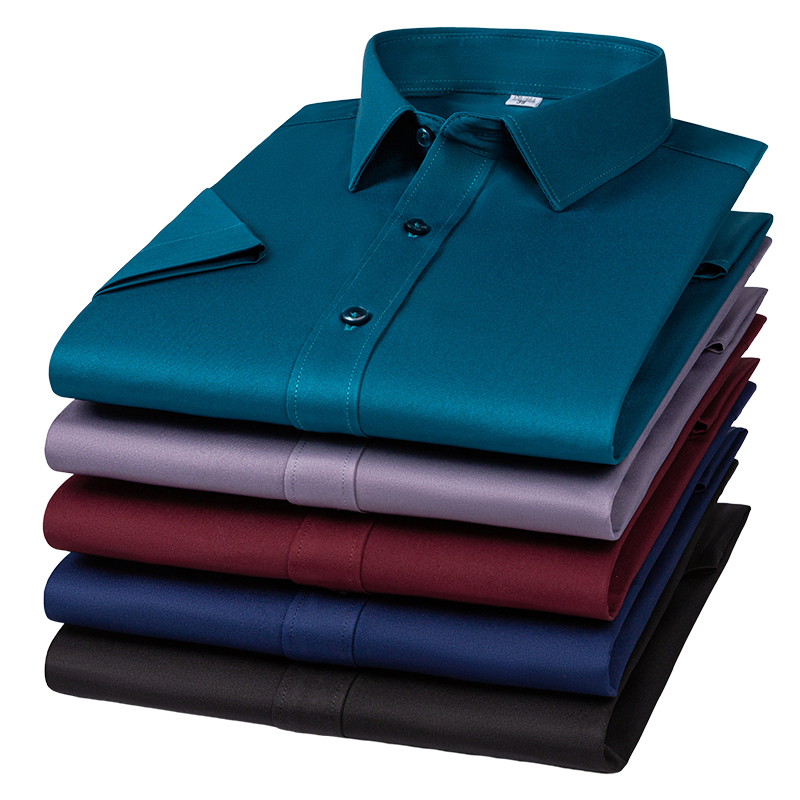 เสื้อเชิ้ตผู้ชายแบบไม่ต้องรีด  - Men Formal Office Wear Shirts บทวิจารณ์และราคา