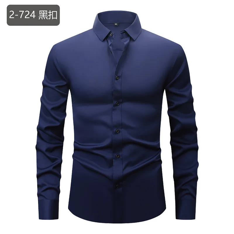 เสื้อเชิ้ตผู้ชายสีขาวล้วนแบบให - Men Formal Office Wear Shirts บทวิจารณ์และราคา