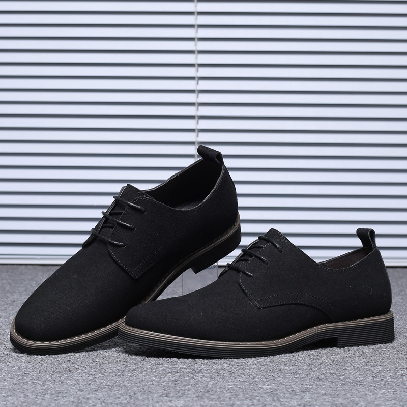 รองเท้าหนังกลับสีน้ำเงินกรมท่า - Formal Men Daily Wear Shoes บทวิจารณ์และราคา