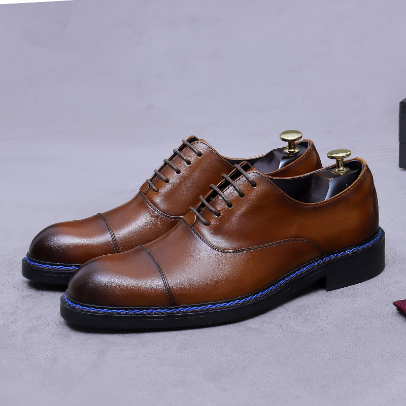 รองเท้าอ็อกซ์ฟอร์ดหนังแท้แบบผู - Formal Men Daily Wear Footwear บทวิจารณ์และราคา