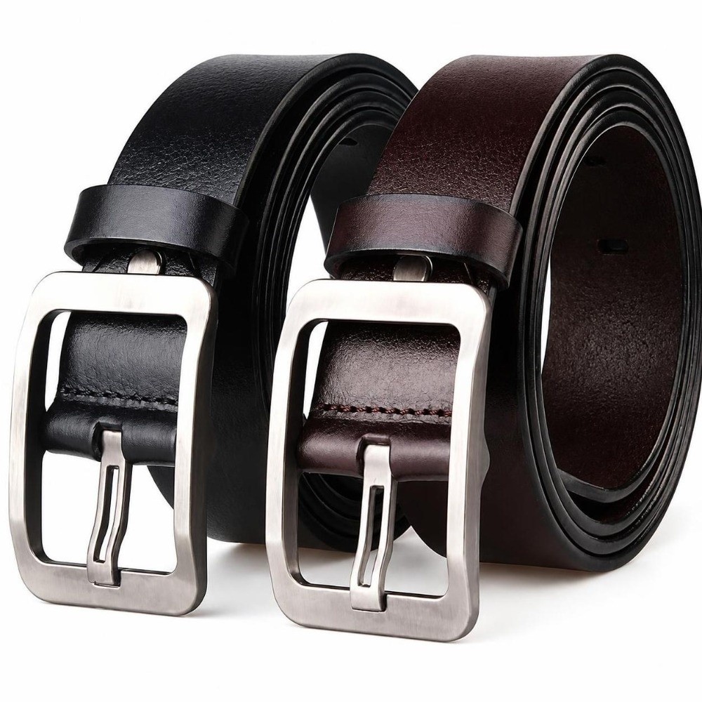 เข็มขัดหนัง PU สไตล์คลาสสิกสำห - Men'S Formal Wear Belt บทวิจารณ์และราคา